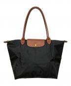 LONGCHAMPロンシャン）の古着「トートバッグ」｜ブラック×ブラウン
