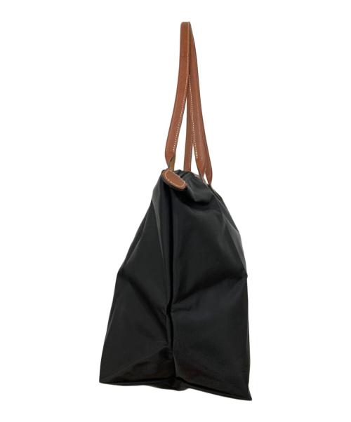 LONGCHAMP（ロンシャン）LONGCHAMP (ロンシャン) トートバッグ ブラック×ブラウンの古着・服飾アイテム