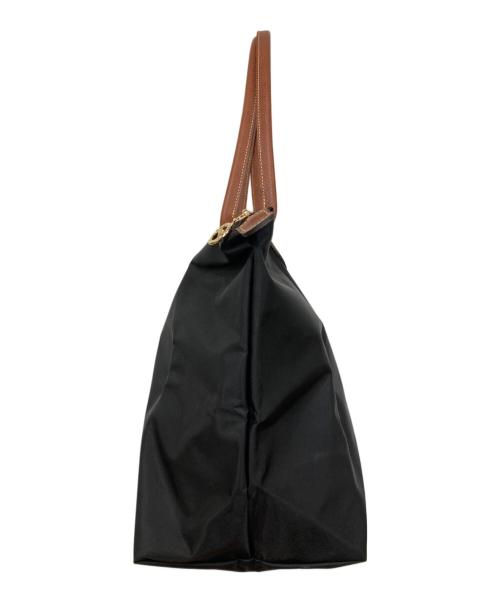LONGCHAMP（ロンシャン）LONGCHAMP (ロンシャン) トートバッグ ブラック×ブラウンの古着・服飾アイテム