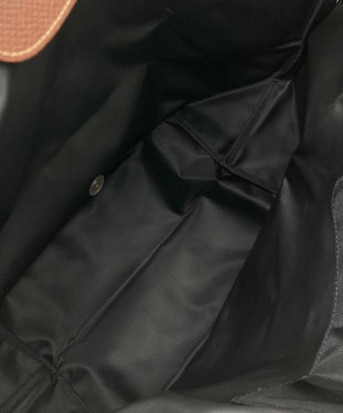 LONGCHAMP（ロンシャン）LONGCHAMP (ロンシャン) トートバッグ ブラック×ブラウンの古着・服飾アイテム
