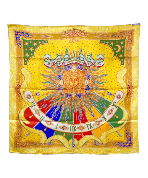 HERMES（エルメス）HERMES (エルメス) スカーフ イエロー×オレンジの古着・服飾アイテム