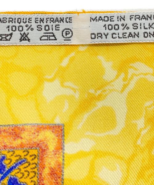 HERMES（エルメス）HERMES (エルメス) スカーフ イエロー×オレンジの古着・服飾アイテム