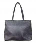 HushTugハッシュタグ）の古着「レザートートバッグ」｜ネイビー