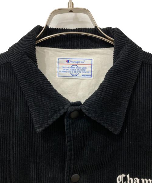 Champion（チャンピオン）Champion (チャンピオン) コーデュロイジャケット ブラック サイズ:Mサイズの古着・服飾アイテム