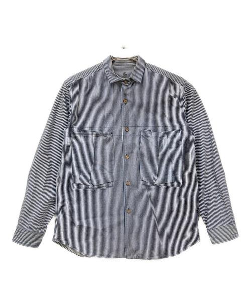 Oregonian Camper（オレゴニアンキャンパー）Oregonian Camper (オレゴニアンキャンパー) カバーオール ネイビー×ホワイト サイズ:Lサイズの古着・服飾アイテム