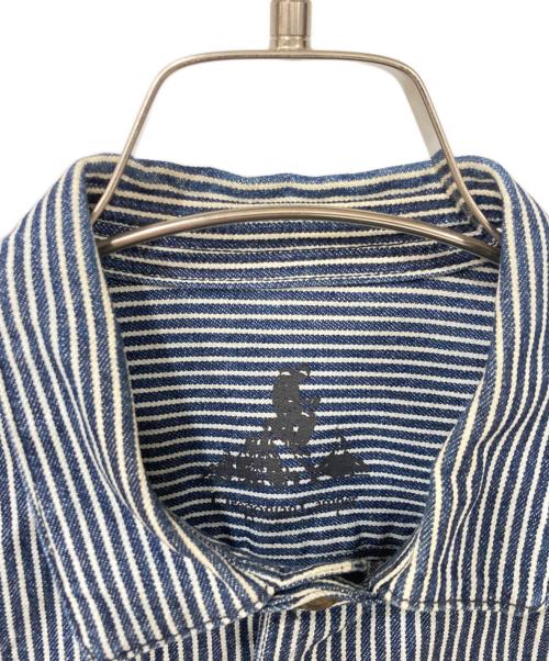 Oregonian Camper（オレゴニアンキャンパー）Oregonian Camper (オレゴニアンキャンパー) カバーオール ネイビー×ホワイト サイズ:Lサイズの古着・服飾アイテム