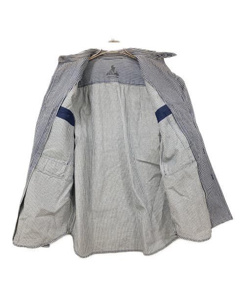 Oregonian Camper（オレゴニアンキャンパー）Oregonian Camper (オレゴニアンキャンパー) カバーオール ネイビー×ホワイト サイズ:Lサイズの古着・服飾アイテム