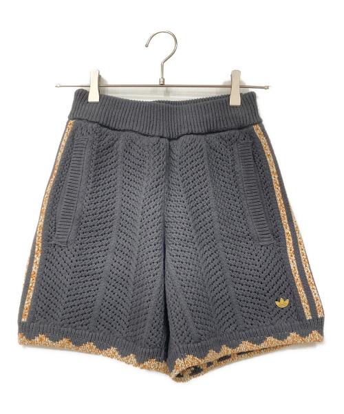 adidas（アディダス）adidas (アディダス) クロシェハーフパンツ グレー サイズ:2XS 未使用品の古着・服飾アイテム