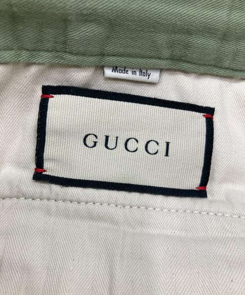 GUCCI（グッチ）GUCCI (グッチ) ジップイージージョガーパンツ グリーン サイズ:SIZE 30の古着・服飾アイテム