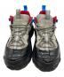 中古・古着 BURBERRY (バーバリー) LOW TOP SNEAKER グレー×レッド サイズ:SIZE 36：18000円