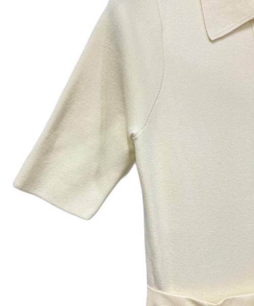 anuans（アニュアンス）anuans (アニュアンス) ポロニットドッキングワンピース アイボリー サイズ:SIZE Sの古着・服飾アイテム