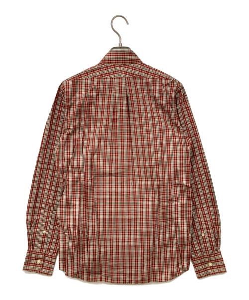 A BATHING APE（アベイシングエイプ）A BATHING APE (ア ベイシング エイプ) 長袖シャツ レッド×ホワイト サイズ:S 未使用品の古着・服飾アイテム