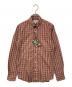 A BATHING APE（ア ベイシング エイプ）の古着「長袖シャツ」｜レッド×ホワイト