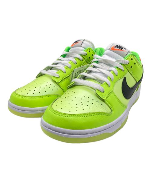 NIKE（ナイキ）NIKE (ナイキ) DUNK LOW SE ライトグリーン×オレンジ サイズ:28cm 未使用品の古着・服飾アイテム