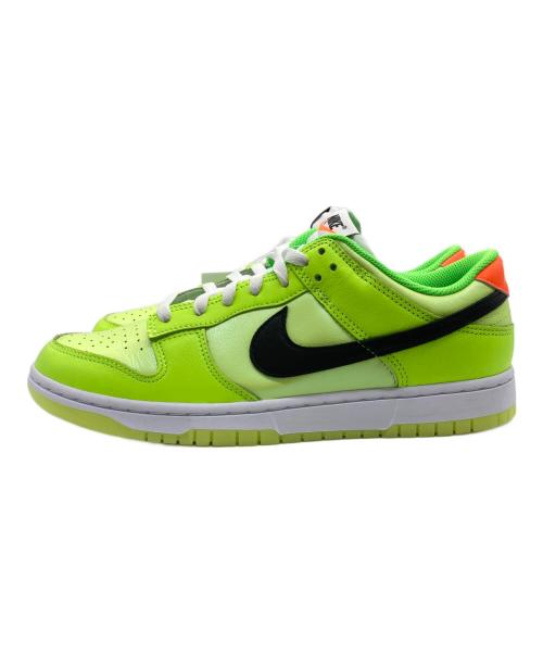 NIKE（ナイキ）NIKE (ナイキ) DUNK LOW SE ライトグリーン×オレンジ サイズ:28cm 未使用品の古着・服飾アイテム