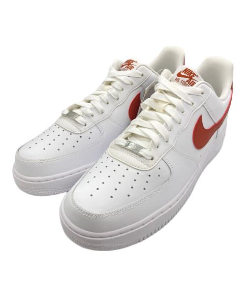 NIKE（ナイキ）NIKE (ナイキ) AIR FORCE 1 07 ホワイト×レッド サイズ:29 未使用品の古着・服飾アイテム