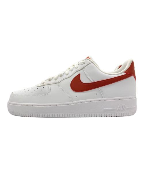 NIKE（ナイキ）NIKE (ナイキ) AIR FORCE 1 07 ホワイト×レッド サイズ:29 未使用品の古着・服飾アイテム