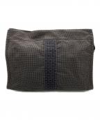 HERMESエルメス）の古着「ポーチMM」｜グレー×ネイビー