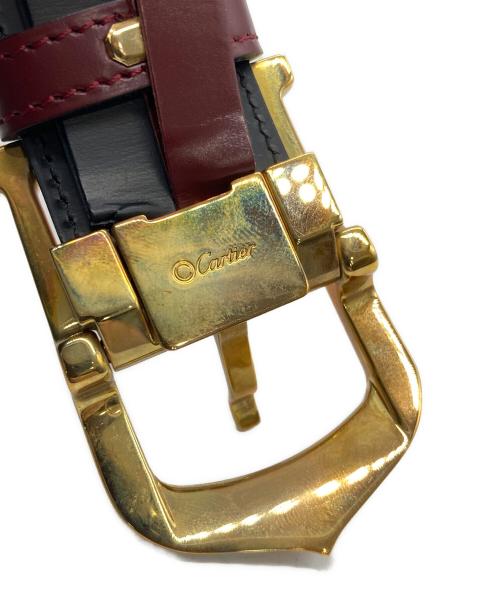 Cartier（カルティエ）Cartier (カルティエ) ベルト ブラウン×ゴールドカラーの古着・服飾アイテム