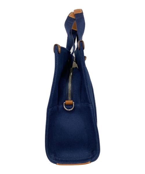 TORY BURCH（トリーバーチ）TORY BURCH (トリーバーチ) ハンドバッグ ネイビー×ブラウンの古着・服飾アイテム