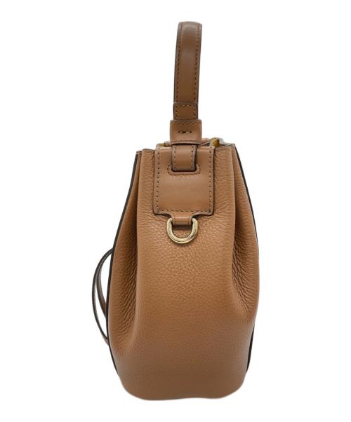 FURLA（フルラ）FURLA (フルラ) 巾着ショルダーバッグ ブラウンの古着・服飾アイテム