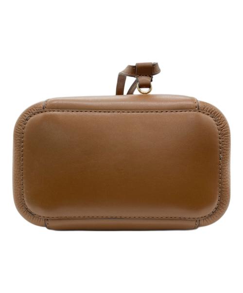 FURLA（フルラ）FURLA (フルラ) 巾着ショルダーバッグ ブラウンの古着・服飾アイテム