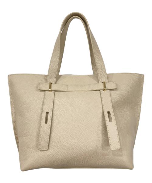 FURLA（フルラ）FURLA (フルラ) レザーハンドバッグ アイボリーの古着・服飾アイテム