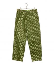 HUF（ハフ）の古着「総柄パンツ」｜グリーン×ベージュ