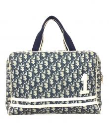 Christian Dior（クリスチャン ディオール）の古着「ミニボストンバッグ」｜ブルー×グレー