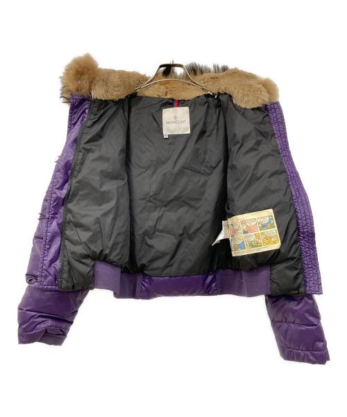 MONCLER（モンクレール）MONCLER (モンクレール) ダウンジャケット パープル×ベージュ サイズ:SIZE 00の古着・服飾アイテム