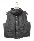 BURBERRY BLUE LABELバーバリーロンドンブルーレーベル）の古着「ダウンベスト」｜ブラック