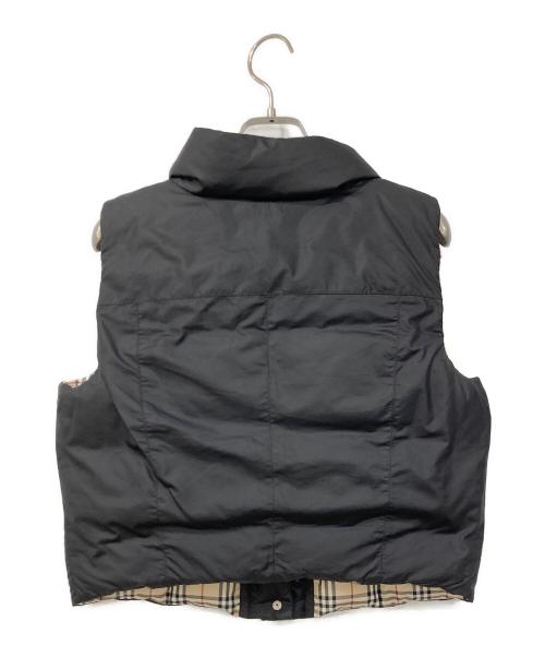 BURBERRY BLUE LABEL（バーバリー ブルー レーベル）BURBERRY BLUE LABEL (バーバリーロンドンブルーレーベル) ダウンベスト ブラック サイズ:SIZE 38の古着・服飾アイテム