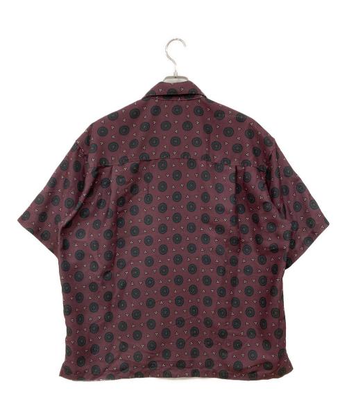 JOURNAL STANDARD relume（ジャーナルスタンダード レリューム）JOURNAL STANDARD relume (ジャーナルスタンダード レリューム) 半袖シャツ ボルドー×グリーン サイズ:Lサイズの古着・服飾アイテム
