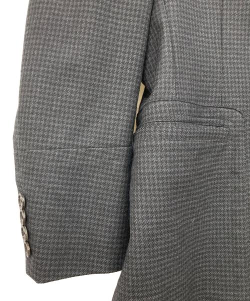 BURBERRY LONDON（バーバリーロンドン）BURBERRY LONDON (バーバリーロンドン) ウールトレンチコート ブラック×グレー サイズ:Lサイズの古着・服飾アイテム