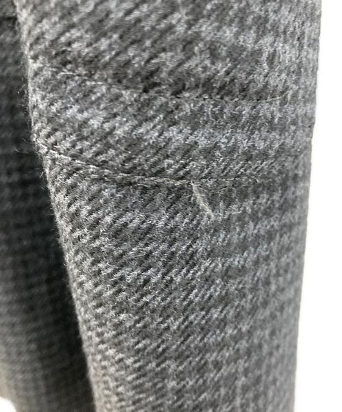 BURBERRY LONDON（バーバリーロンドン）BURBERRY LONDON (バーバリーロンドン) ウールトレンチコート ブラック×グレー サイズ:Lサイズの古着・服飾アイテム