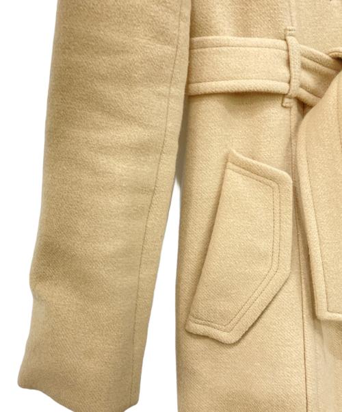 BURBERRY BLUE LABEL（バーバリーロンドンブルーレーベル）BURBERRY BLUE LABEL (バーバリーロンドンブルーレーベル) Aラインウールコート ナチュラル サイズ:38の古着・服飾アイテム