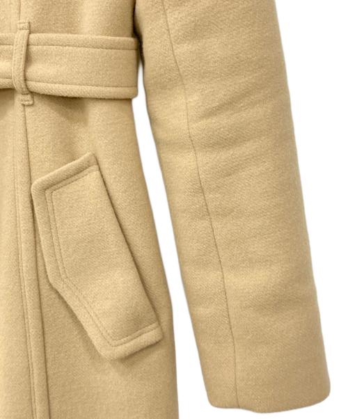 BURBERRY BLUE LABEL（バーバリーロンドンブルーレーベル）BURBERRY BLUE LABEL (バーバリーロンドンブルーレーベル) Aラインウールコート ナチュラル サイズ:38の古着・服飾アイテム