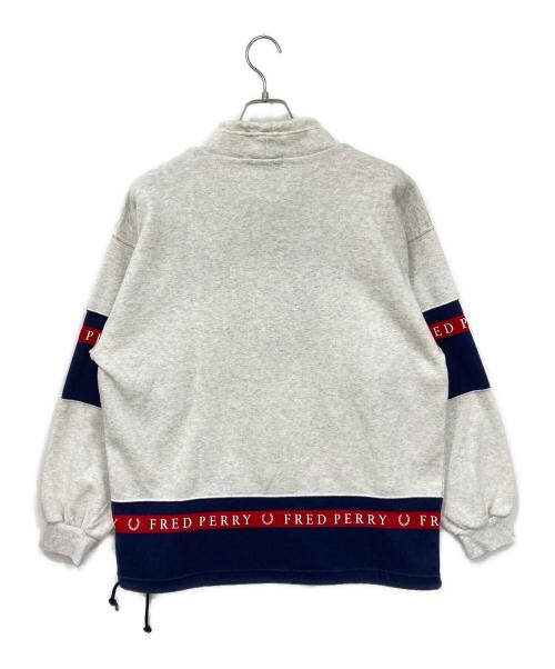 FRED PERRY（フレッドペリー）FRED PERRY (フレッドペリー) スウェット ホワイト×ネイビー サイズ:Mの古着・服飾アイテム