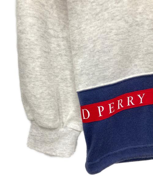 FRED PERRY（フレッドペリー）FRED PERRY (フレッドペリー) スウェット ホワイト×ネイビー サイズ:Mの古着・服飾アイテム