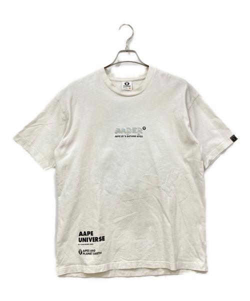 A BATHING APE（アベイシングエイプ）A BATHING APE (アベイシングエイプ) 半袖カットソー ホワイト サイズ:Lサイズの古着・服飾アイテム