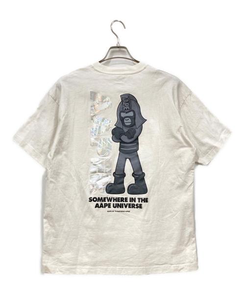 A BATHING APE（アベイシングエイプ）A BATHING APE (アベイシングエイプ) 半袖カットソー ホワイト サイズ:Lサイズの古着・服飾アイテム