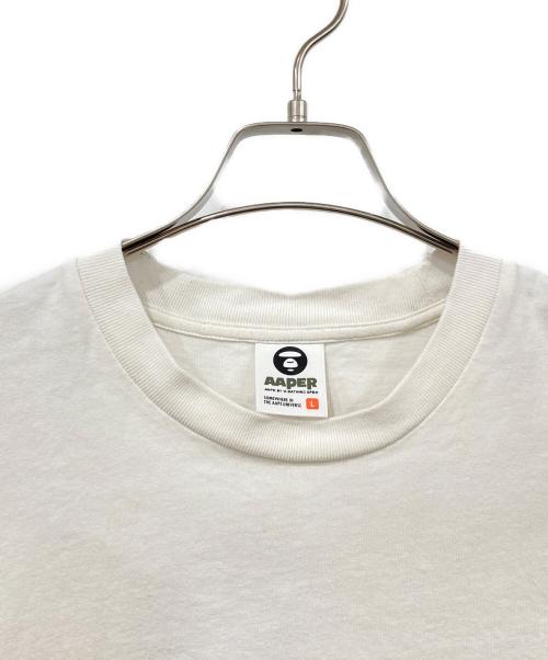 A BATHING APE（アベイシングエイプ）A BATHING APE (アベイシングエイプ) 半袖カットソー ホワイト サイズ:Lサイズの古着・服飾アイテム