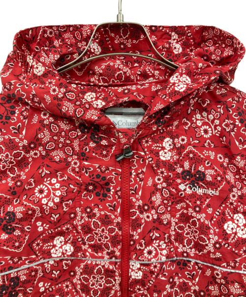 Columbia（コロンビア）Columbia (コロンビア) ナイロンジャケット レッド×ホワイト サイズ:Lサイズの古着・服飾アイテム