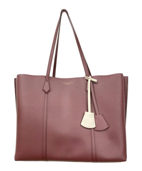 TORY BURCH（トリーバーチ）TORY BURCH (トリーバーチ) コンパートメントトートバッグ ボルドーの古着・服飾アイテム