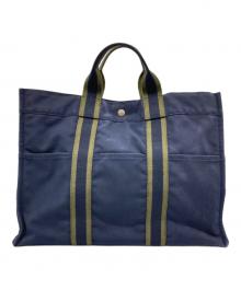 HERMES（エルメス）の古着「フールトゥMM」｜ネイビー×グリーン