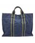 HERMES (エルメス) フールトゥMM ネイビー×グリーン：12000円