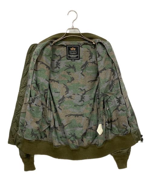 ALPHA（アルファ）ALPHA (アルファ) ブルゾン カーキ サイズ:Lサイズの古着・服飾アイテム