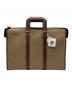 HUNTING WORLD (ハンティングワールド) 2WAYブリーフケース グリーン×ブラウン：9000円