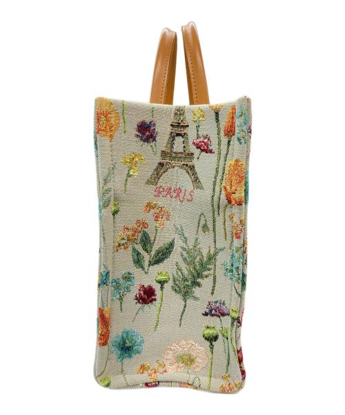 NOSTALGIC GARAGE（ノスタルジックガレージ）NOSTALGIC GARAGE (ノスタルジックガレージ) ハンドバッグ ブラウン×スカイブルーの古着・服飾アイテム