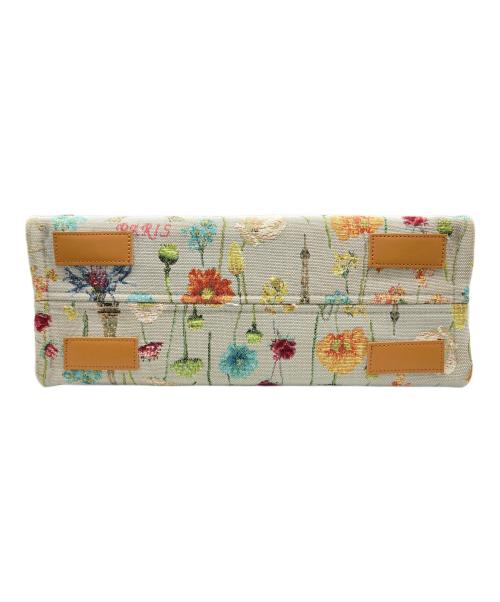 NOSTALGIC GARAGE（ノスタルジックガレージ）NOSTALGIC GARAGE (ノスタルジックガレージ) ハンドバッグ ブラウン×スカイブルーの古着・服飾アイテム